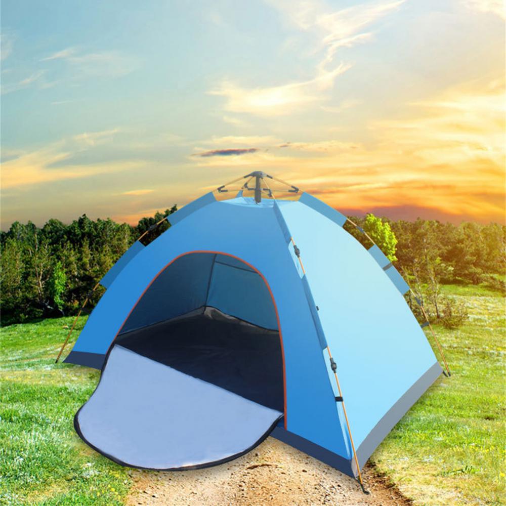 Cheap Goat Tents Portable Changing Fitting Room Shelter Hiking Beach Outdoor Big Tent Outdoor Camping Waterproof Shower Bathing Tent AB Two Types   